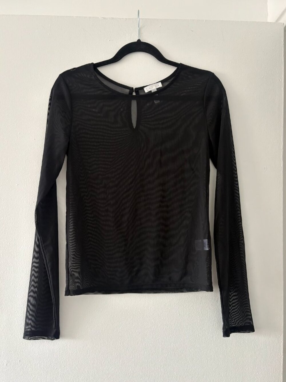 Black Mesh Top - Leith